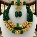 New design for African wedding jewelry set | Nigerian wedding jewelry with beads and African crystals